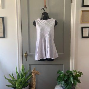 Anthropologie Deletta Peplum Tank White